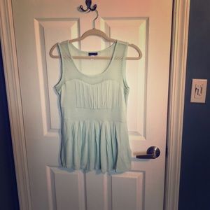 Soft cute mint tank